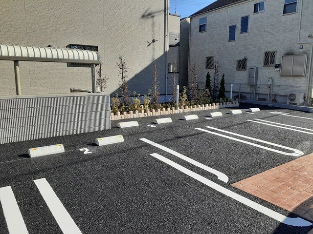 パールハイツの駐車場