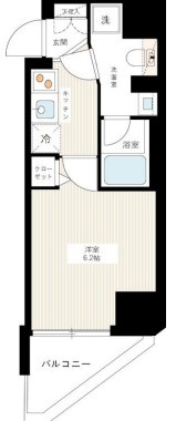 ハーモニーレジデンス品川荏原の間取り