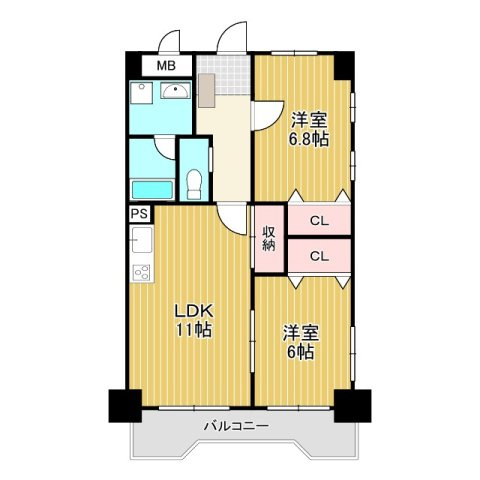 神田丸太マンションの間取り