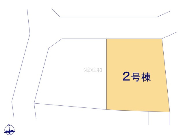 【新築分譲住宅】ふじみ野市長宮2丁目の区画図