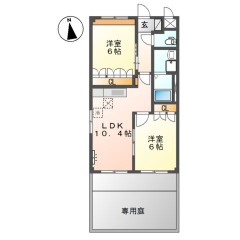 アルビレオＢ棟の間取り