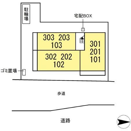 Ferro Palazzo　C棟の区画図
