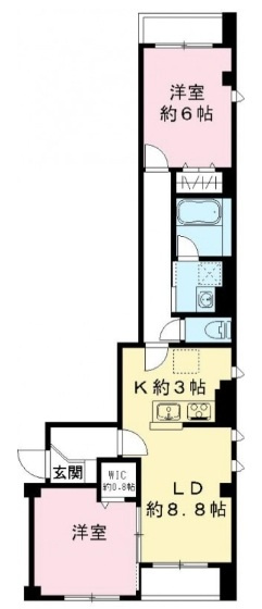 ビューノ池上Ｓｔ．の間取り|間取りです。