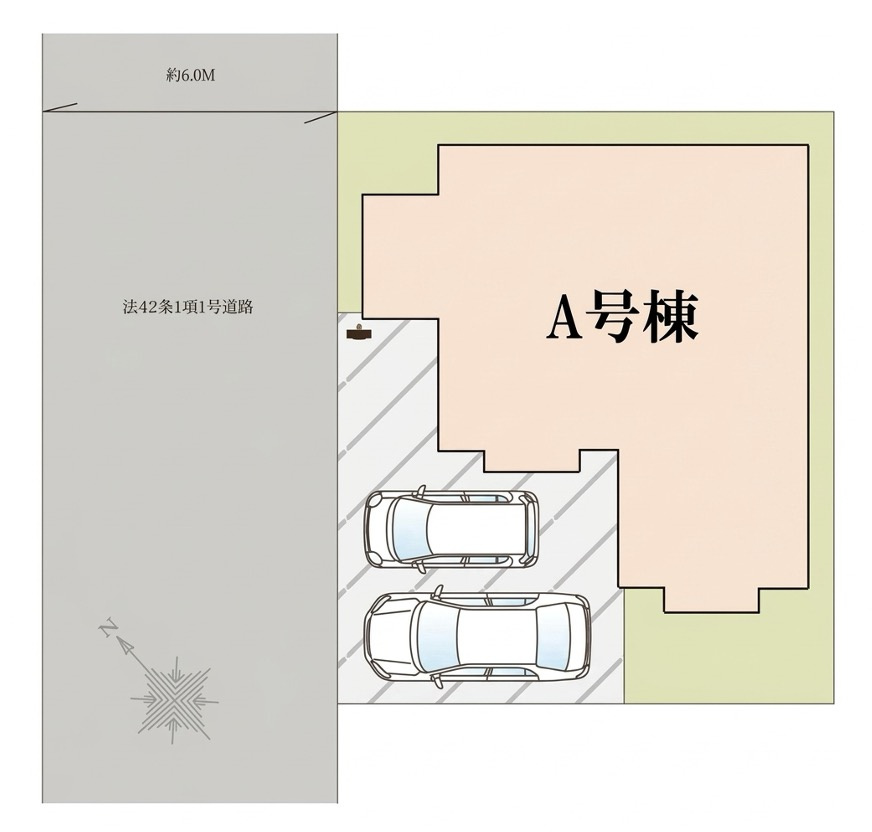 [新築住宅] 坂戸市千代田1丁目 全1棟の区画図