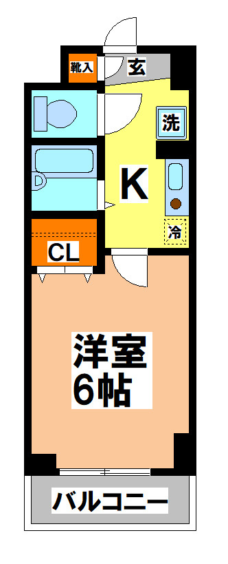 武蔵野市境４丁目の賃貸マンションの間取り