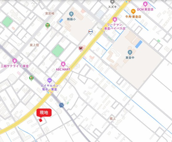 【ヌックのある家】東金市川場新築戸建の地図