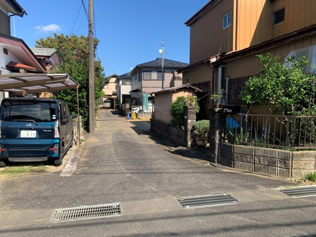 【ヌックのある家】東金市川場新築戸建の前面道路含む現地写真