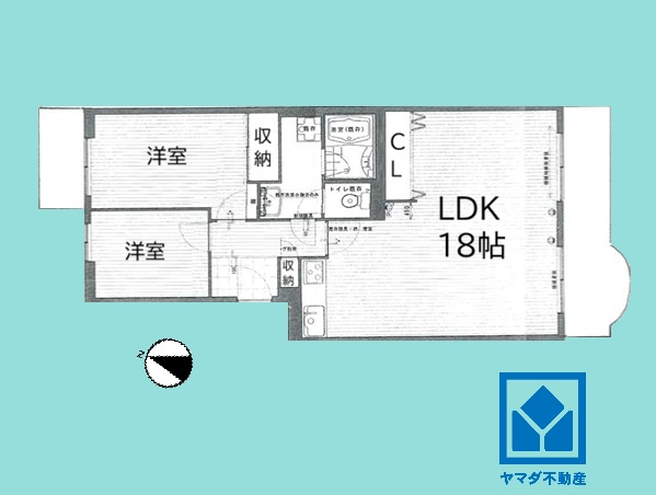 西宮セントポリア２号棟の間取り