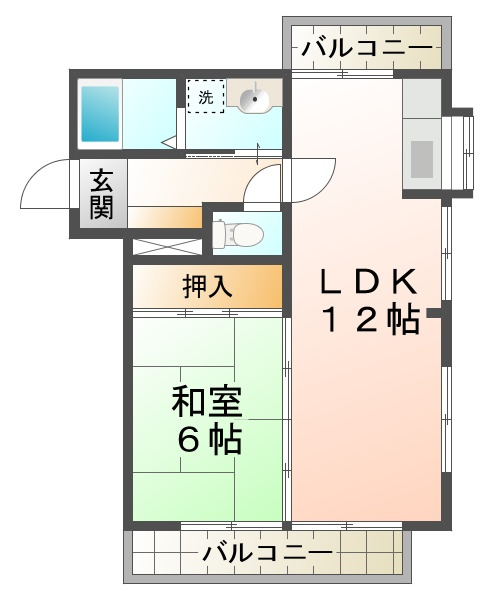 io垂水Ⅱの間取り