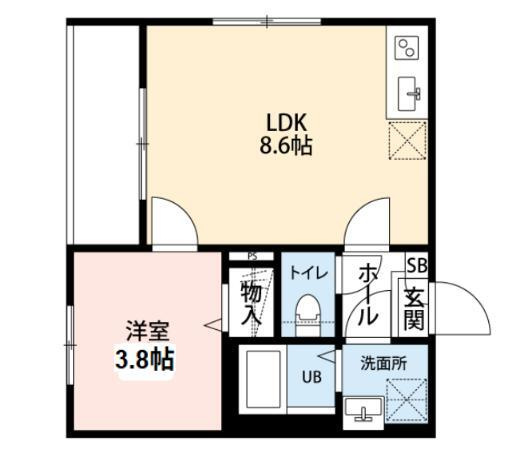 ソーレⅢの間取り