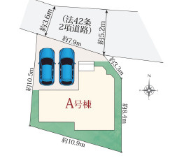 清水町長沢730　新築　全1棟の区画図