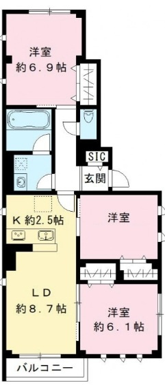 ココン　ヴェルデの間取り|間取りです。
