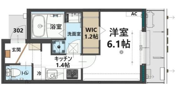和光市本町のアパートの間取り