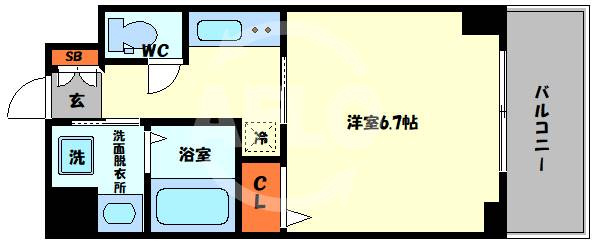 エスリード弁天町南の間取り|エスリード弁天町南　間取り