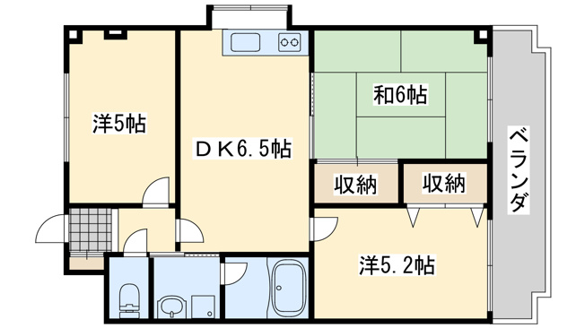 【間取り】 | ＩＳＭハイツ　イズムハイツ