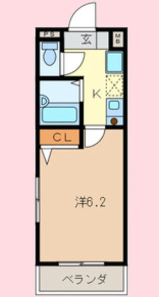 コスモス武蔵浦和の間取り