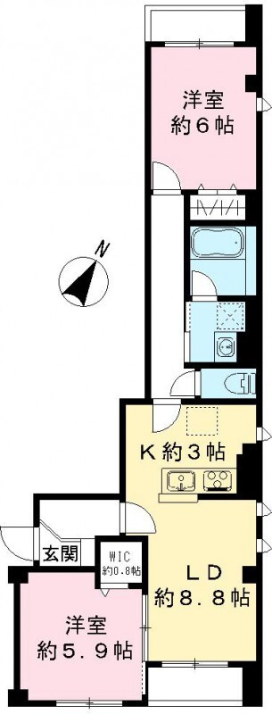 ビューノ池上Ｓｔ．の間取り