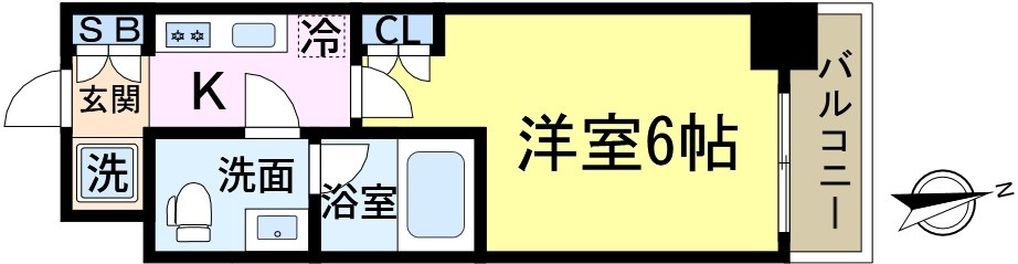 エストゥルース新小岩の間取り