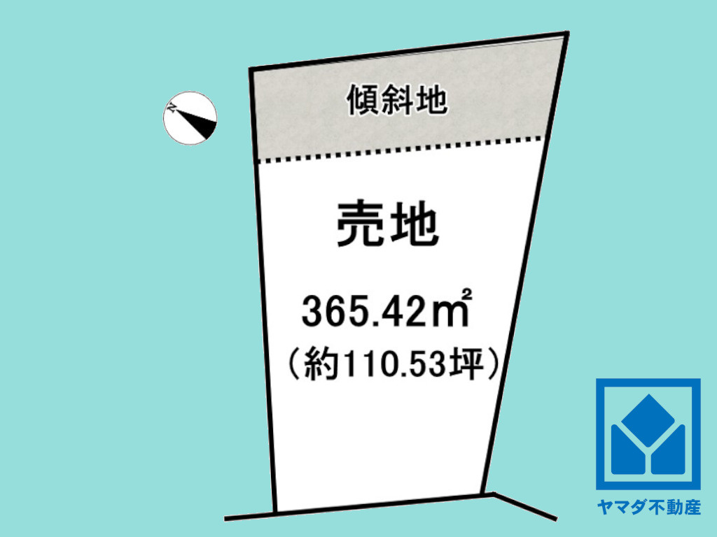 宇治市広野町小根尾の土地図|図面と現況が異なる場合は現況を優先いたします。