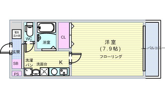 フローラルハイツ服部の間取り
