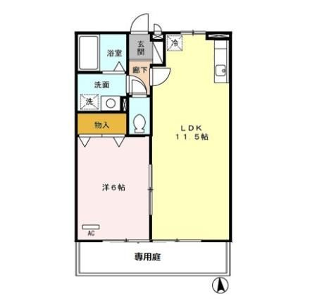 アンプルール　A棟の間取り|使い勝手の良い間取りです♪