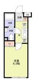 【間取り】 | ＶＩＳＴＡ　ＭＩＮＡＭＩＡＳＡＧＡＹＡ | 間取りです。