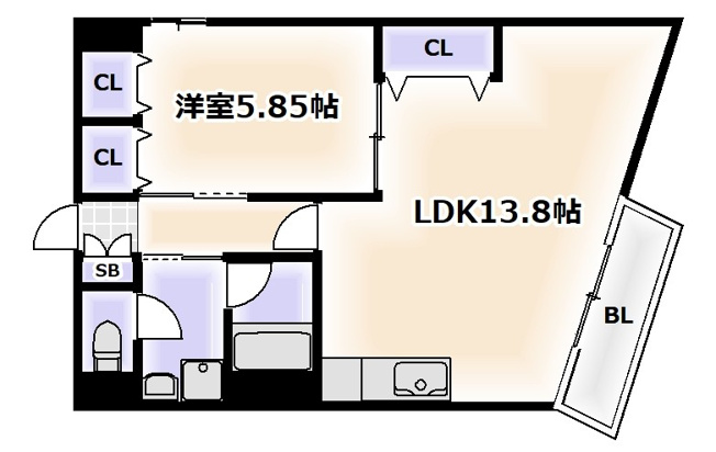 【間取り】 | フラット・花