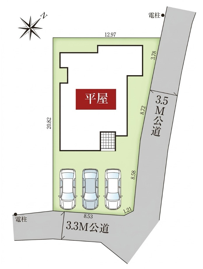 [新築住宅] 本庄市小島 全1棟の区画図