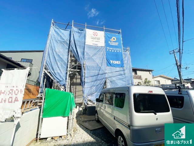 ■川西市見野　第2期　新築一戸建ての外観|現在の進捗状況です！順調に作業進行中、完成が待ち遠しいです！詳細の間取り等、お気軽にお問い合わせください！