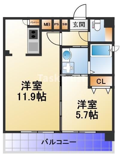 【間取り】 | レークス大阪城イースト