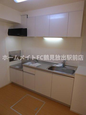 東大阪市楠根２丁目のアパートのキッチン