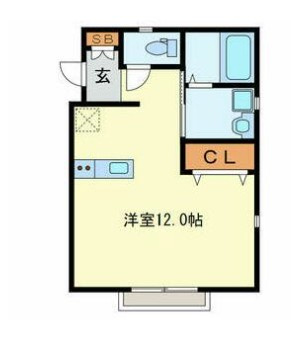 ドエルＦ　Ｂ棟の間取り|間取りです。