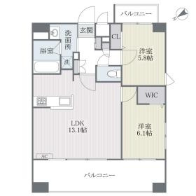 【間取り】 | ツインズ大橋A館