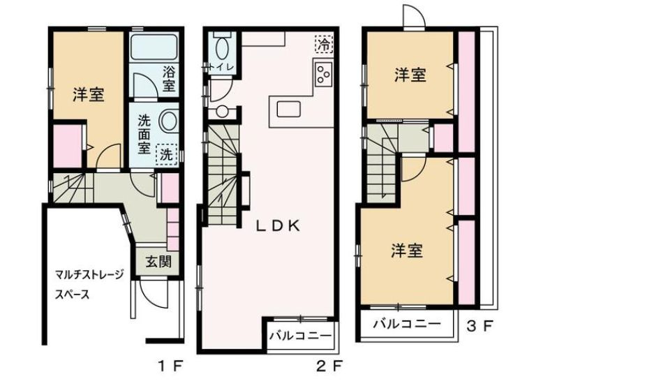 赤坂7丁目戸建の間取り