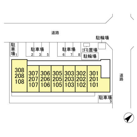 グラディート妙典の区画図