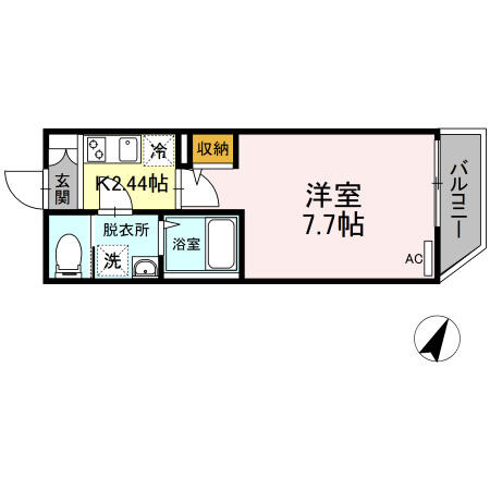 アローサル目黒の間取り