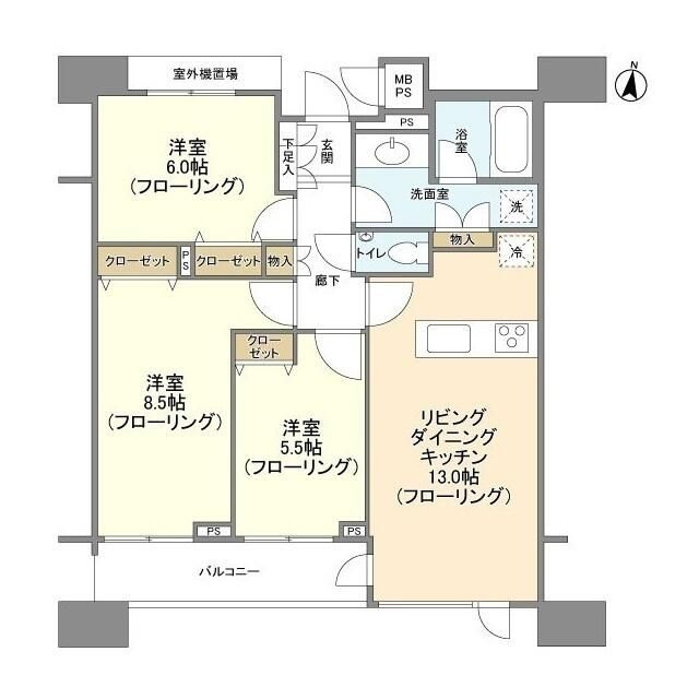 ＨＦ白金高輪レジデンスの間取り