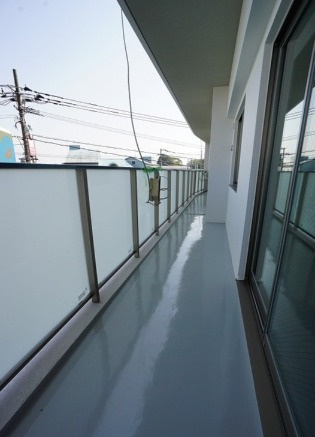 マンションRのバルコニー