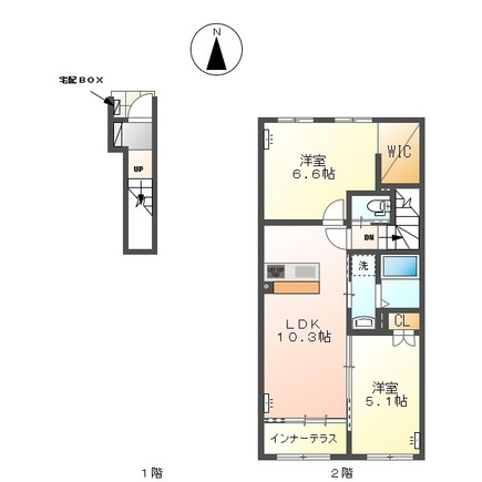 仮）津島市藤浪町新築アパートの間取り