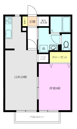 【間取り】 | マグノリアⅠ | 角部屋の場合、LDKもしくは洋室に窓有