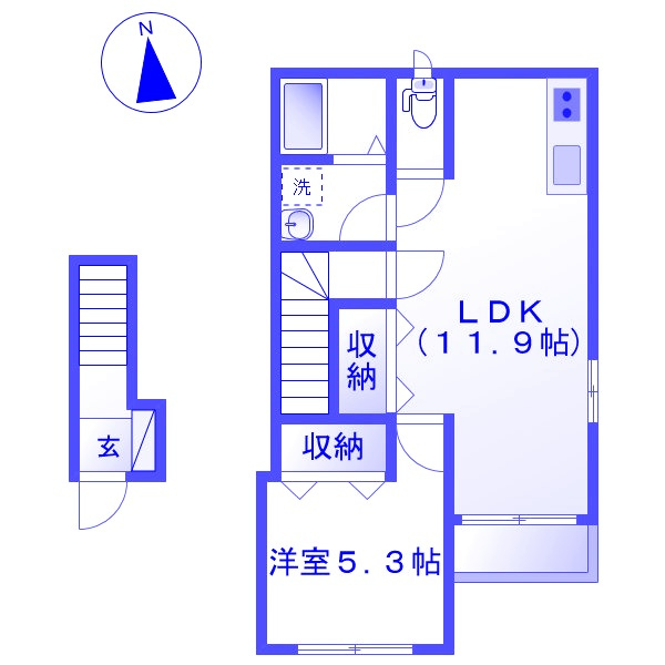 パル ハイツの間取り