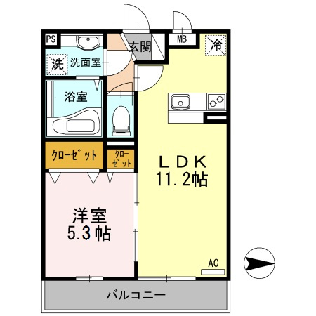カームコートの間取り
