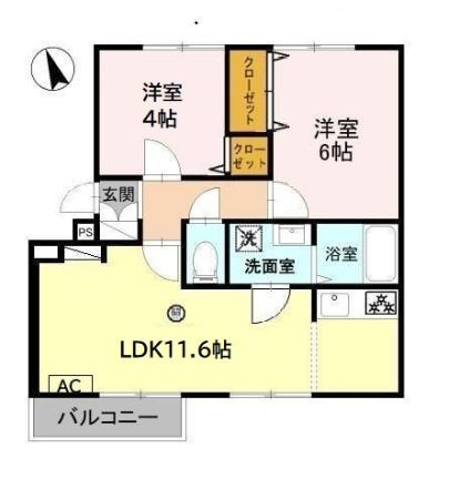 ロイヤルウイングA棟の間取り