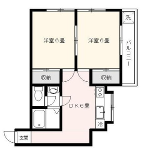 【間取り】 | サンハイツ大森 | 間取りです。