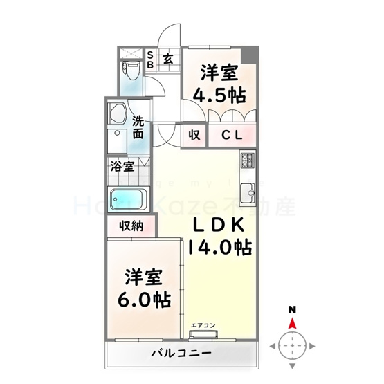【間取り】 | セントラルハイツ星の門【名古屋市賃貸・エレベーター】