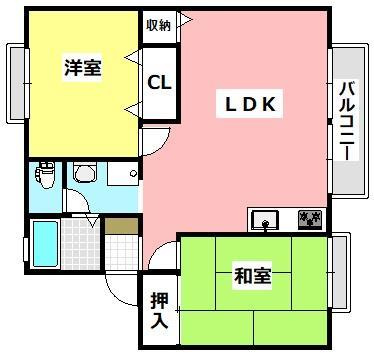 レオコート２１の間取り