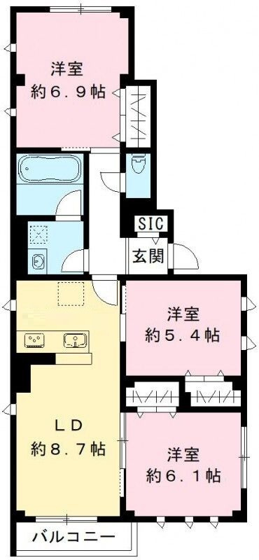 ココン　ヴェルデの間取り|間取りです。