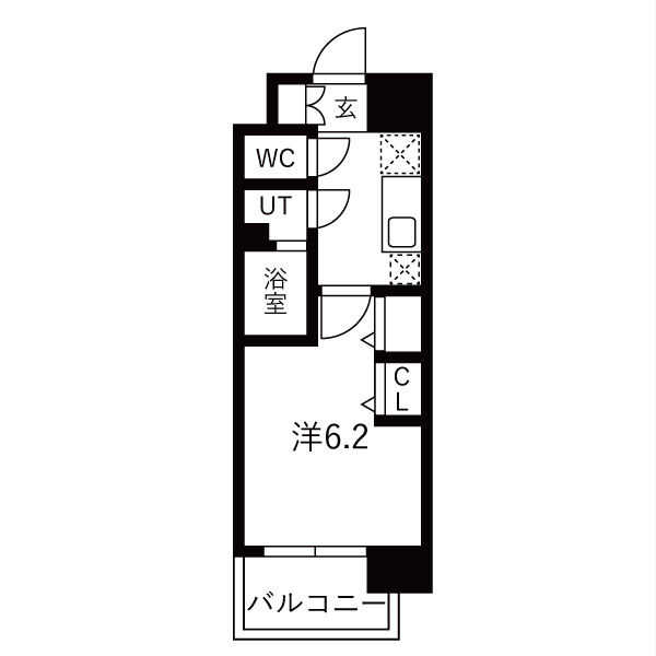 THE SENSE RESIDENCE新深江の間取り
