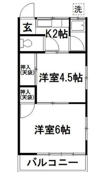 メゾン谷本の間取り