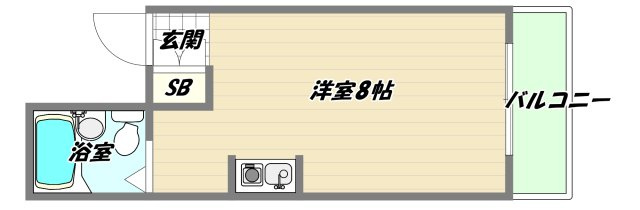 大阪市東淀川区淡路１丁目の賃貸マンションの間取り